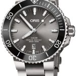 oris herrklocka 01 733 7730 7153-07 8 24 15peb diving grå/titan