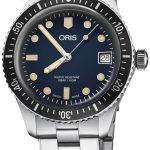 oris herrklocka 01 733 7747 4055-07 8 17 18 diving blå/stål ø36 mm