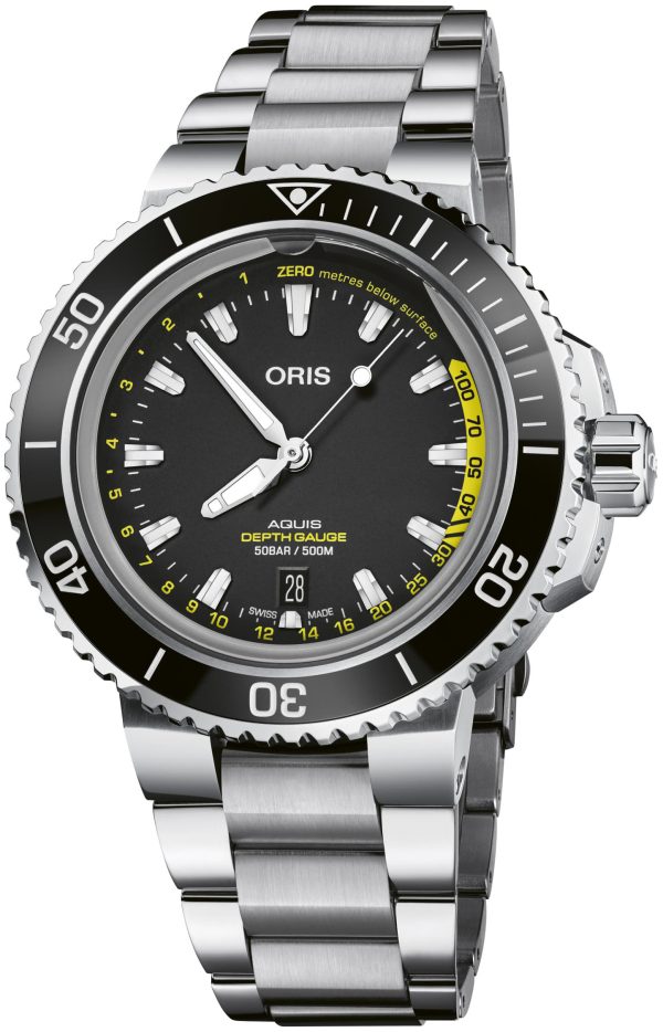 oris herrklocka 01 733 7755 4154-set mb diving svart/stål ø45.8 mm
