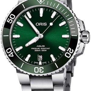 Oris Herrklocka 01 733 7766 4157-07 8 22 05PEB Diving Grön/Stål
