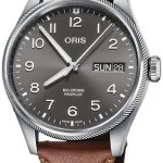 oris herrklocka 01 752 7760 4063-07 5 22 07lc aviation grå/läder