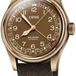 oris herrklocka 01 754 7741 3166-07 5 20 74br aviation brun/läder