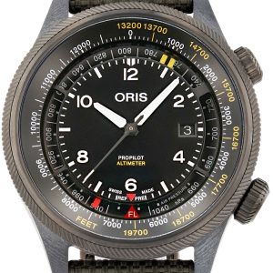 Oris Herrklocka 01 793 7775 8734-SET Propilot Svart/Textil Ø47 mm