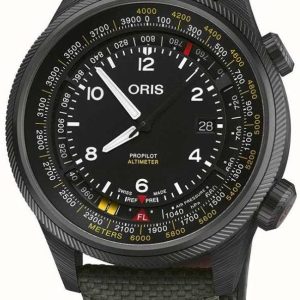 Oris Herrklocka 01 793 7775 8764-SET Propilot Svart/Textil Ø47 mm