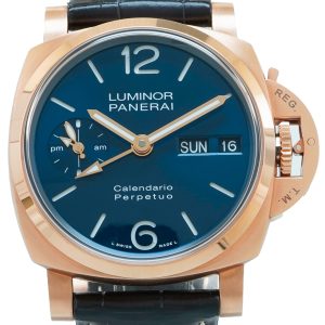 Panerai Herrklocka PAM00742 Luminor Blå/Läder Ø44 mm