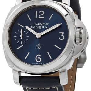Panerai Herrklocka PAM01085 Luminor Blå/Läder Ø44 mm