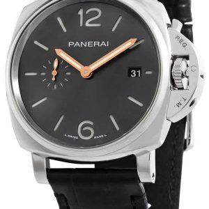 Panerai Herrklocka PAM01250 Luminor Grå/Läder Ø42 mm
