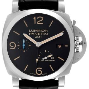 Panerai Herrklocka PAM01312 Luminor Marina Svart/Läder Ø44 mm