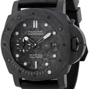 Panerai Herrklocka PAM02979 Submersible Grå/Gummi Ø47 mm