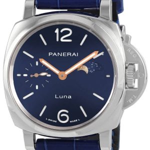 Panerai PAM01179 Luminor Due Blå/Läder Ø38 mm