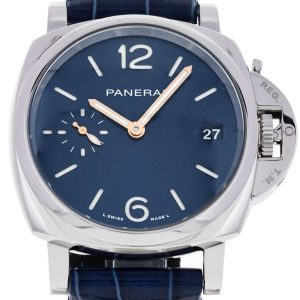 Panerai PAM01273 Luminor Blå/Läder Ø38 mm