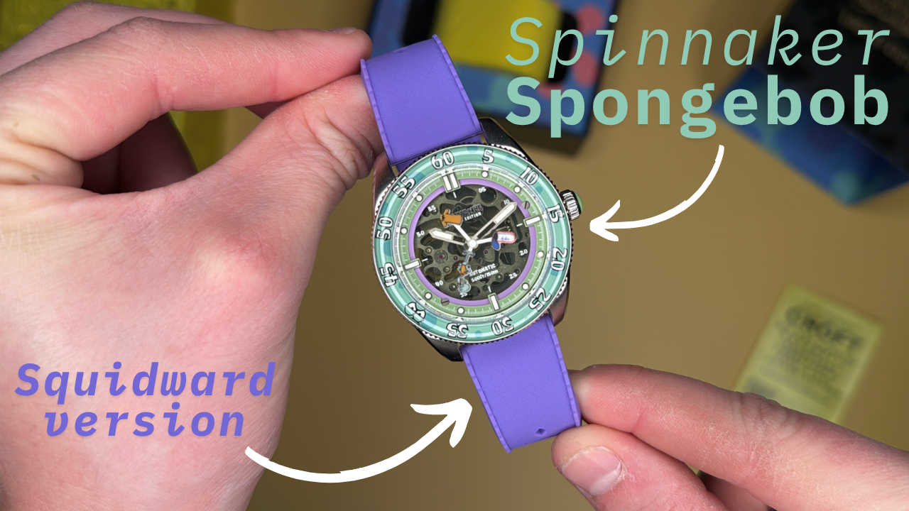 Peek-a-boo SpongeBob Spinnaker Watch review3