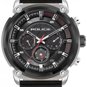 Police Herrklocka P14378JSTB02B Classic Svart/Läder Ø42 mm