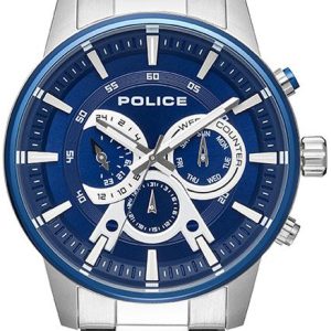 Police Herrklocka P15523JSTBL03M Avondale Blå/Stål Ø48 mm