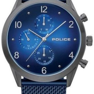 Police Herrklocka P15922JSU03MMBL Classic Blå/Stål Ø44 mm