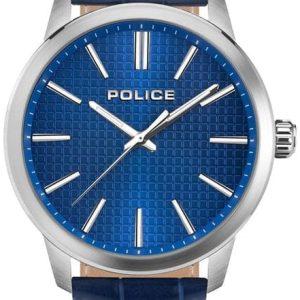 Police Herrklocka PEWJA2207703 Raho Blå/Läder Ø44 mm