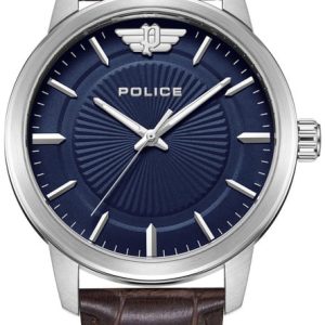 Police Herrklocka PEWJA2227410 Blå/Läder Ø44 mm