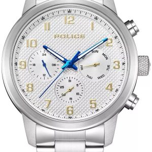 Police Herrklocka PEWJF2228204 Raho Silverfärgad/Stål Ø44 mm