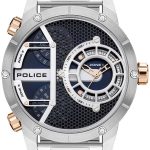 police herrklocka pewjg2118104 blå/stål ø50 mm
