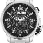 police herrklocka pewjj2110003 svart/stål ø44 mm