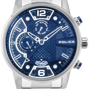 Police Herrklocka PEWJK2203303 Lanshu Blå/Stål Ø48 mm