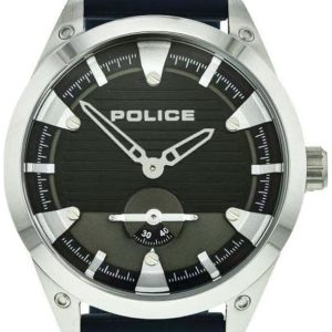 Police Herrklocka PEWJM2118902 Denton Svart/Gummi Ø46 mm