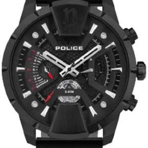 Police Herrklocka PEWJQ2203701 Classic Svart/Läder Ø48 mm
