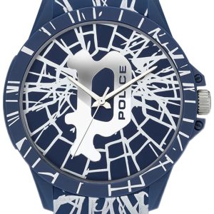 Police Herrklocka PEWUM2119561 Classic Blå/Plast Ø40 mm