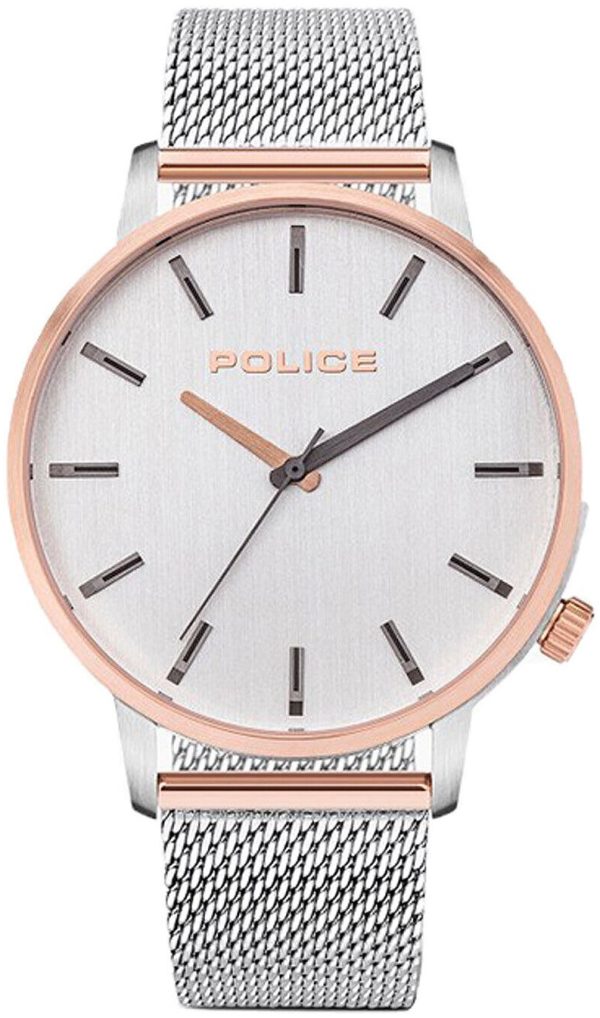 police herrklocka pl15923jstr.04mm silverfärgad/stål ø42 mm