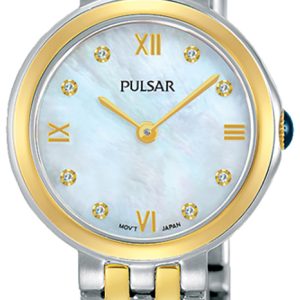 Pulsar Damklocka PM2244X1 Attitude Vit/Gulguldtonat stål Ø26 mm