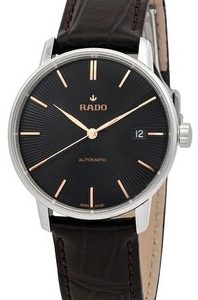 Rado Herrklocka R22860165 Coupole Svart/Läder Ø37.7 mm