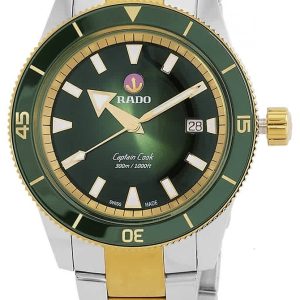 Rado Herrklocka R32138303 Captain Cook Grön/Stål Ø42 mm