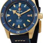 rado herrklocka r32504205 captain cook blå/läder ø42 mm