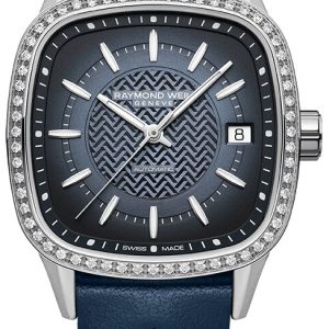 Raymond Weil Damklocka 2490-SCS-50051 Freelancer Blå/Läder