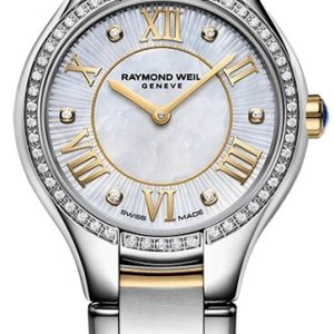 Raymond Weil Damklocka 5124-S2P-00966 Noemia Vit/Gulguldtonat stål