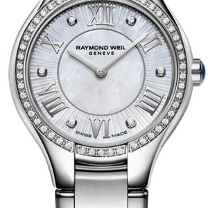 Raymond Weil Damklocka 5124-S2S-00966 Noemia Vit/Stål Ø24 mm