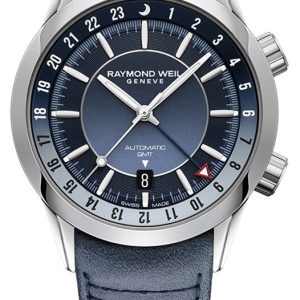 Raymond Weil Herrklocka 2761-STC-50001 Freelancer Blå/Läder Ø40.5