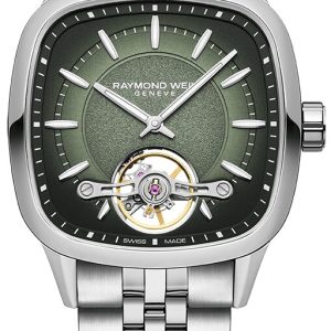 Raymond Weil Herrklocka 2790-ST-52051 Freelancer Grön/Stål 40x40 mm