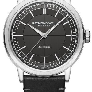 Raymond Weil Herrklocka 2925-STC-60001 Millesime Grå/Läder Ø39.5 mm