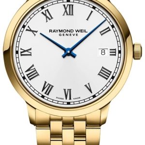 Raymond Weil Herrklocka 5485-P-00359 Toccata Vit/Gulguldtonat stål