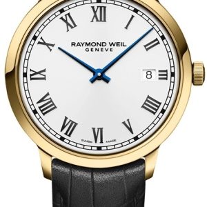 Raymond Weil Herrklocka 5485-PC-00359 Toccata Vit/Läder Ø39 mm