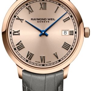 Raymond Weil Herrklocka 5485-PC5-00859 Toccata Roséguldstonad/Läder
