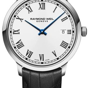 Raymond Weil Herrklocka 5485-STC-00359 Toccata Vit/Läder Ø39 mm