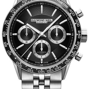 Raymond Weil Herrklocka 7741-ST1-20021 Freelancer Svart/Stål Ø43.5