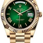 rolex 228238-0069 day-date 40 grön/18 karat gult guld ø40 mm