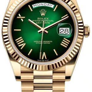 Rolex 228238-0069 Day-Date 40 Grön/18 karat gult guld Ø40 mm