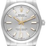 rolex damklocka 124200-0001 oyster perpetual 34 silverfärgad/stål