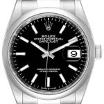 rolex damklocka 126200-0004 datejust 36 svart/stål ø36 mm