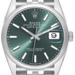 rolex damklocka 126200-0023 datejust 36 grön/stål ø36 mm