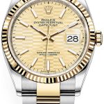 rolex damklocka 126233-0040 datejust 36 guld/18 karat gult guld ø36